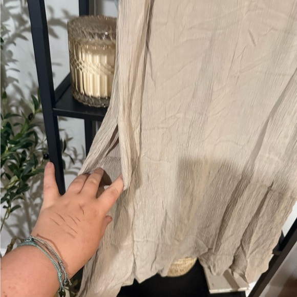 Soft Surroundings Cream Mini Dress size petite medium - Picture 3 of 10